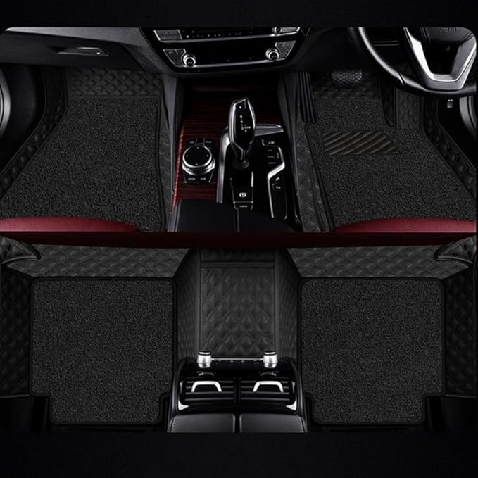 PVC, Faux Leather, Nylon 7D Car Floor Mats Compatible with
