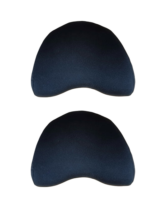 GFX Black Dazzling Superior Orthopedic Neck Support Cushion for Comfortable Car Rides, Set of 2 Pcs.