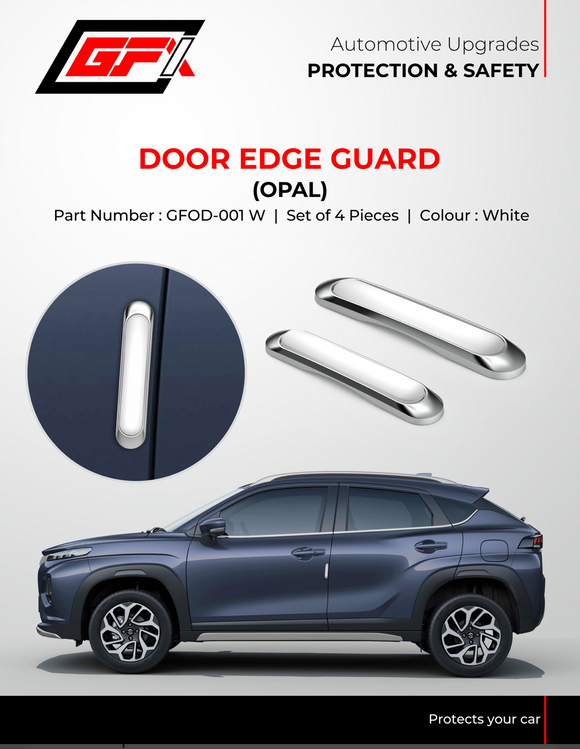 GFX Car Door Edge Guard Scratch Protector (4Pcs) Opal White - 4 Pcs.