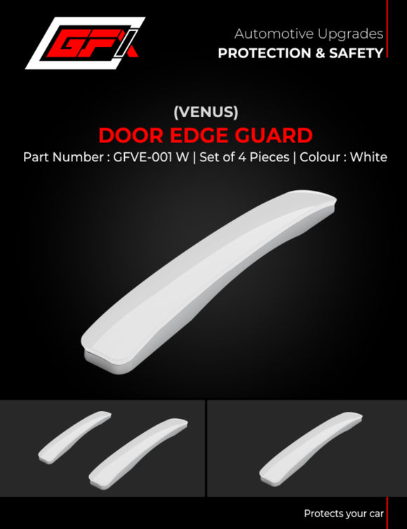 GFX Car Door Edge Guard Scratch Protector (4Pcs) Venus White