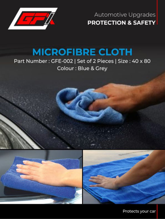 GFX Microfibre Cloth - Set of 2 Pcs, Size (40X80 cms)