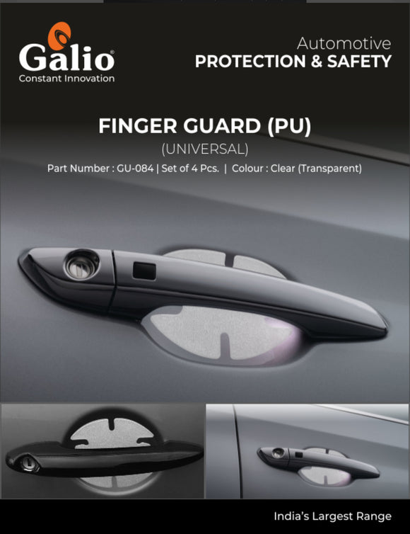 Galio Scratch Resistant Door Handle PU Finger Guard For Paint Protection, Universal - Set of 4 Pcs