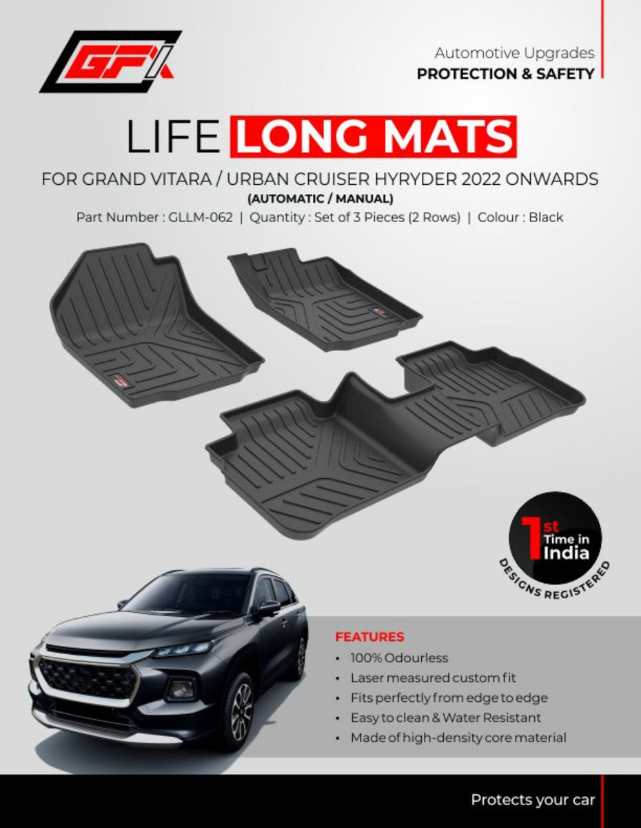 GFX Car Floor Mats Premium Life Long Foot Mats Compatible with Toyota –
