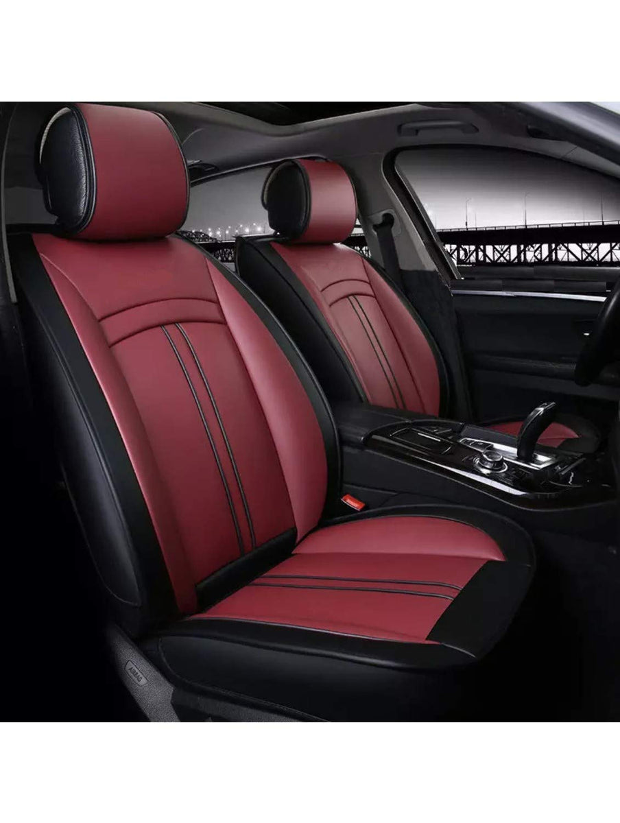 Leatherette Custom Fit Front and Rear Car Seat Covers Compatible