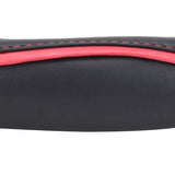 ExtraGripWave Anti-Slip Car Steering Wheel Cover Compatible with Renault Scala, (Black/Red)
