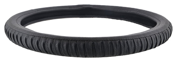 EleganceGrip Anti-Slip Car Steering Wheel Cover Compatible with Tata Tiago, (Black)