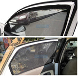 Magnetic Side Window Zipper Sun Shade Compatible with Hyundai Grand i10 NIOS, Set of 4