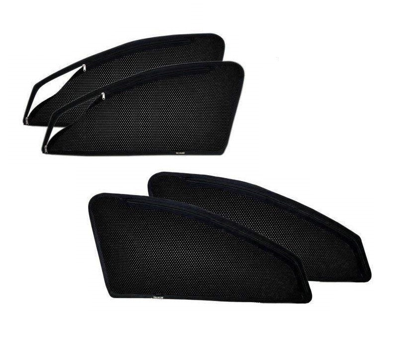 AUTOFACT Car Accessories Magnetic Window Sunshade for Tata Tigor - Set of 4  - with Zipper