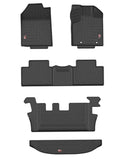 GFX Life Long Foot Mats Compatible with Mahindra XUV 7XO 7 Seater 2026 Onwards including Trunk Mat - Set of 5 pcs, Automatic Transmission