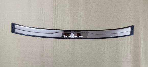 Rear ABS Chrome Bumper Foot Plate Compatible With Toyota Fortuner 2016 Onwards
