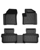 QPOMax All Weather Life Time Mats Compatible with Harrier 2023 Onwards (Automatic), Black