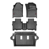 GFX Car Floor Mats Premium Life Long Foot Mats Compatible with Toyota Innova (2011-2015) 8 Seater Manual (Black)
