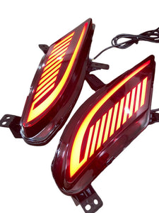 Rear Car Bumper Reflector LED Compatible With Mahindra XUV 700, Set of 2