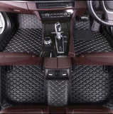 Hi Art PVC, Faux Leather, Nylon 7D Car Floor Mats Compatible with Izuzu D-Max V-Cross, (Black)
