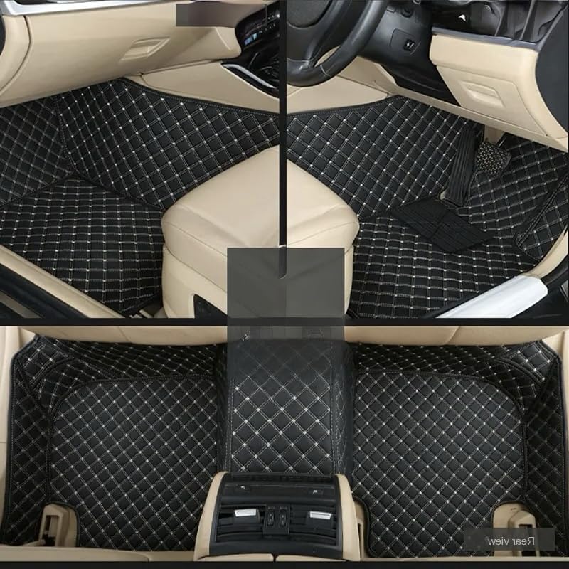 PVC, Faux Leather, Nylon 7D Car Floor Mats Compatible with Maruti Suzuki  Fronx, (Black)