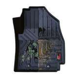 GFX Car Life Long Floor Mats Compatible with Hyundai Alcazar 2024 Onwards (With Trunk Mats), Set of 5 Pcs.