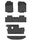 GFX Life Long Foot Mats Compatible with Mahindra XUV 7XO 6 Seater 2026 Onwards including Trunk Mat - Set of 5 pcs. (Automatic Transmission)