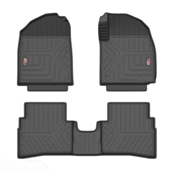 GFX Car Life Long Floor Mats Compatible with Hyundai Venue 2025 Onwards, Black