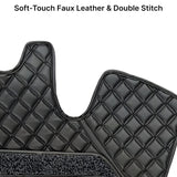 PVC, Faux Leather, Nylon 7D Car Floor Mats Compatible with Maruti Suzuki Fronx 2023 Onwards, (All Black)