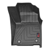 GFX Car Floor Mats Premium Life Long Foot Mats Compatible with Toyota Innova (2011-2015) 8 Seater Manual (Black)