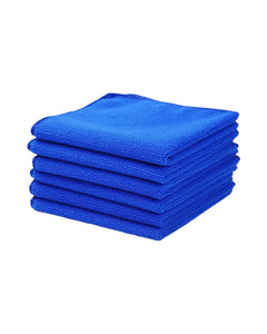 Galaxy Premium Quality 350 GSM Thick Lint & Streak-Free Microfiber Cloth (40cm x 40cm) - Set of 6 Pcs.