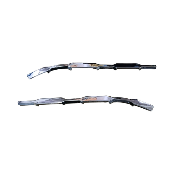Front Inner Chrome Grill Cover Compatible with Toyota Innova Hycross, Set of 2 Pcs.
