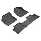 QPOMax All Weather Life Time Mats Compatible with TATA Punch EV 2024 Onwards, Black