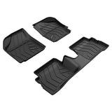 QPOMax All Weather Life Time Mats Compatible with TATA Tiago, Black