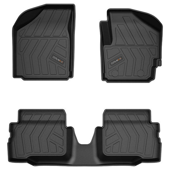 QPOMax All Weather Life Time Mats Compatible with TATA Tiago, Black