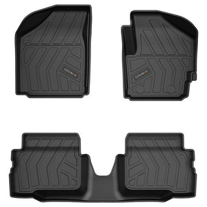 QPOMax All Weather Life Time Mats Compatible with TATA Tiago EV, Black