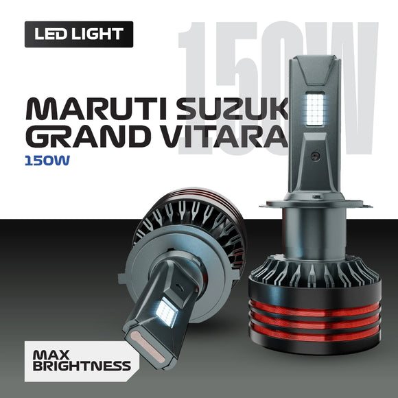 QPO GLO 150 W LED Light Compatible with Maruti Suzuki Grand Vitara, Set of 2