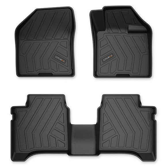 QPOMax Premium Life Time Mats Compatible with Maruti Suzuki Baleno 2022 Onwards, Black