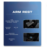 OEM Type Injection Moulded Arm Rest Console Compatible With Baleno 2022/Glanza 2022/Taisor/Fronx , 1 Pc.