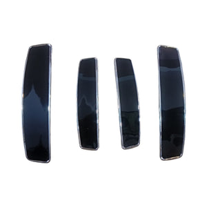 Black & Chrome Car Door Edge Guard Scratch Protector (4Pcs)
