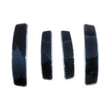 Black & Chrome Car Door Edge Guard Scratch Protector (4Pcs)