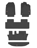 GFX Life Long Foot Mats Compatible with Mahindra XEV 9S 7 Seater 2026 Onwards including Trunk Mat - Set of 5 pcs
