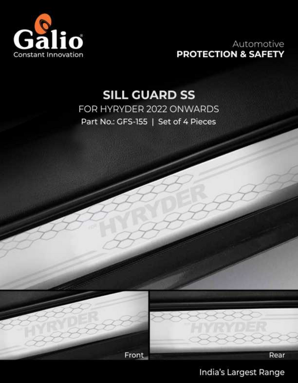 Galio Sill Guard Compatible With Toyota Hyryder 2022 Onwards - Set of 4 Pcs.