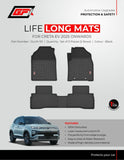 GFX Premium Life Long Car Floor Mat Compatible with Creta EV 2025 Onwards (Black)