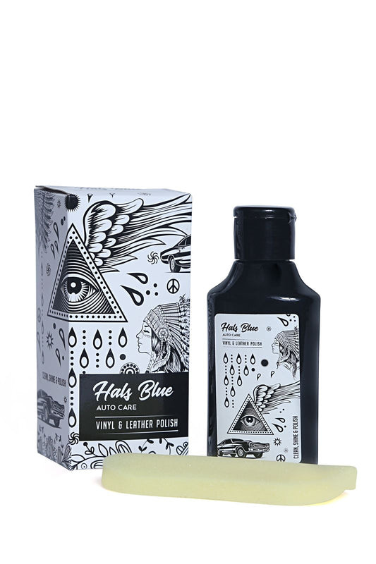 Hals Blue Vinyl & Leather Polish  - 150 ml