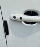 GFX Scratch Resistant Door Handle PU Finger Guard & Finger Guard, Universal - Set of 8 Pcs (Carbon Finish)