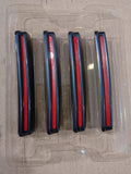 Black & Red Reflective Car Door Edge Guard Scratch Protector (4Pcs)