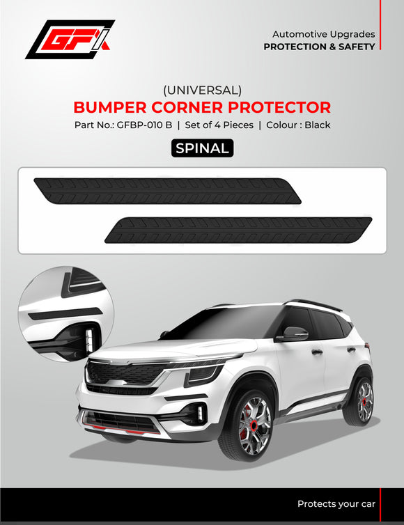 GFX Spinal Bumper Corner Protector (Universal) - Set of 4, Black