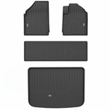 GFX Life Long Foot & Trunk Mats Compatible with MG Windsor EV 2024 Onwards, Black (Set of 4 pcs.)