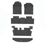 GFX Life Long Foot Mats Compatible with Mahindra XUV 700 7 Seater including Trunk Mat - Set of 5 pcs.