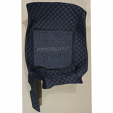 Hi Art PVC, Faux Leather, Nylon 7D Car Floor Mats Compatible with TATA Harrier EV 2025 Onwards (All Black)