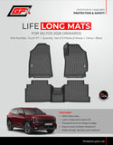 GFX Car Life Long Floor Mats Compatible with Kia Seltos 2026 Onwards, Black