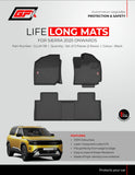 GFX Trunk & Floor Life Long Mats For TATA Sierra 2025 (Black), Automatic Transmission
