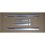 Techo Silver & Chrome Body Side Cladding Compatible With Maruti Suzuki Brezza 2022 Onwards - Set of 4 pcs.