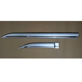 Techo Silver & Chrome Body Side Cladding Compatible With Maruti Suzuki Brezza 2022 Onwards - Set of 4 pcs.