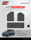 GFX Car Floor Mats Premium Life Long Foot Mats Compatible with MG Windsor EV 2024 Onwards, Black